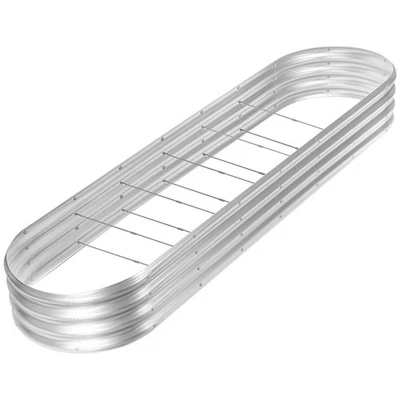 8ft Galvanized Raised Garden Bed Kit, Raised Garden Boxes Outdoor, Oval Metal... - Image 1 of 4