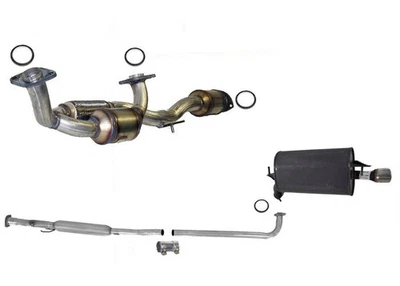 Rear Converter Resonator & Muffler For Toyota Solara 99-02 V6 CALIFORNIA EMI - Image 1 of 4