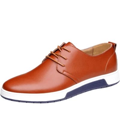 Tênis Oxford Masculino Casual Respirável Liso Moda ZZHAP - Imagem 1 de 4