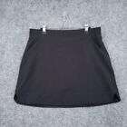 32 Degrees Skirt Womens M Medium Black Cool Skort Comfort Elastic Waist Pull On