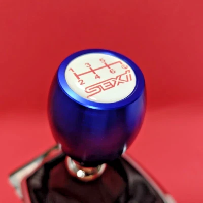 BLUE WEIGHTED 6SP JDM SEXi SEXY SHIFT GEAR KNOB for IMPREZA WRX LIBERTY GTB GRB - Image 1 of 4