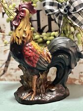 Ceramic & Colorful Decorative Rooster 14.25" By J.D. Yeatts & Son