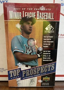 2001 Upper Deck SP Top Prospects Baseball HOBBY BOX Griffey Jordan Game Used Bat