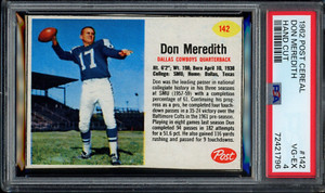 1962 Post Cereal #142 Don Meredith PSA 4 Dallas Cowboys HOF Football Card