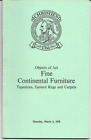 Fine Continental Furniture Tapestries Rugs Carpet Christies Auction Catalog 1978