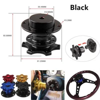 1PCS Racing Car Quick Release Snap Off Steering Wheel Hub Adapter Kit Universal - Image 1 of 4