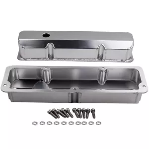 Valve Covers - 3 7/8" Tall w/ Bolts For Ford FE 390 406 427 428 Stain Oxidation - Picture 1 of 12