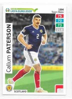 Carte adrenalyn XL Panini - Euro 2020 - Ecosse - Callum Paterson - N°184 - Photo 1/2