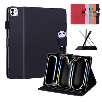 Soft TPU Magnetic Cute Cat Panda Painted Funda Case For iPad Pro 11" 13' M4 10th - Image 1 of 4