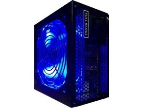 New HIGH POWER® 550W Quiet Blue LED Fan 80plus Efficient Upgrade PC Power Supply - Afbeelding 1 van 13