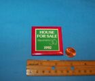 Department 56   Vintage Button / Pinback  1992  "House For Sale"   Dept 56