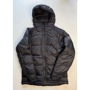 KUHL Crossfire Goose Down Hooded Jacket Mens Large Black Lightweight Never Worn - Picture 1 of 18