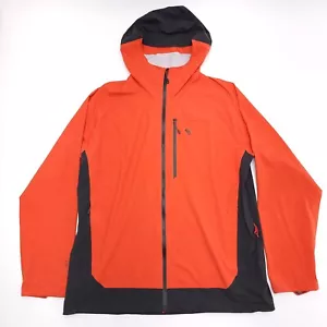 Mountain Hardwear Stretch Ozonic Jacket XXL Men’s 2XL Orange Black Hooded Shell - Picture 1 of 8