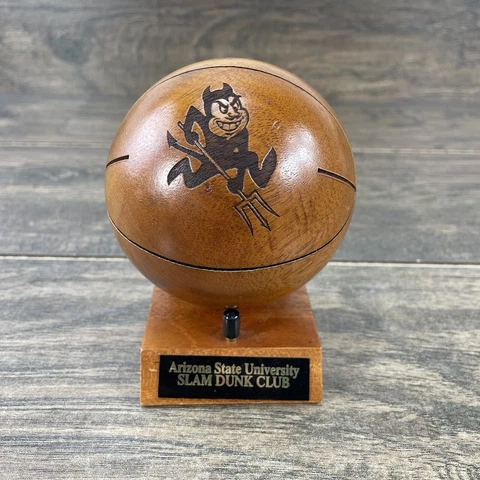Arizona State University NCAA Slam Dunk Club Wooden Ball Desk Office Decor Cover