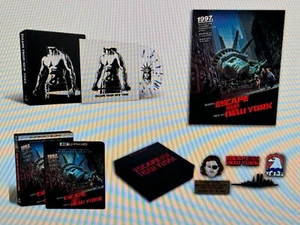 ESCAPE FROM NEW YORK (4K UHD + Blu-ray) Deluxe Collector Ed. Poster, Pins, Vinyl - Picture 1 of 1