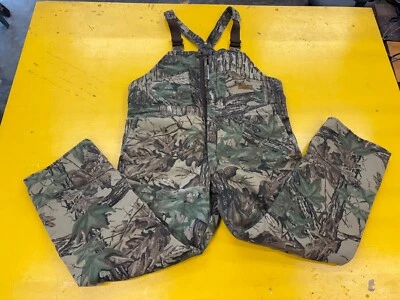 Duxbak Camo Bib Overalls Mens Large 38-40 Insulated Advantage Timber Hunting USA - Image 1 of 4