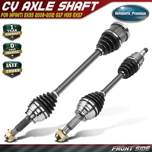 2Pcs Front Side CV Axle Assembly for Infiniti EX35 2008-2012 G37 M35 EX37 AWD - Picture 1 of 10