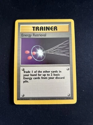 Energy Retrieval - 81/102 - Base Set - Pokemon Trainer Card - Image 1 of 4