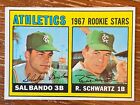 1967 TOPPS KANSAS CITY ATHLETICS ROOKIE STARS #33 SAL BANDO RANDY SCHWARTZ EX