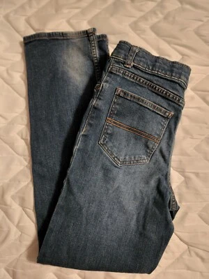 Pantalones de mezclilla ajustados rectos con lengüetas en la cintura talla 14 Carters niños niñas  Foto 1 de 4