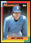 1990 Topps Traded 115T Matt Sinatro Seattle Mariners Baseball Card
