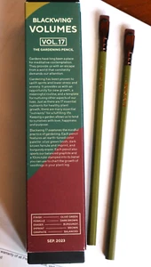 SET OF 2 NEW  PALOMINO BLACKWING Pencil Volumes 17  GREEN GARDENING Limited - Picture 1 of 4