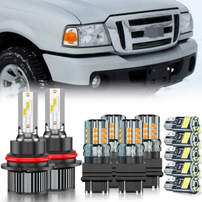 For Ford Ranger 01-11 LED Headlights Turn Signal Side Marker Parking Light Bulbs - Image 1 of 4
