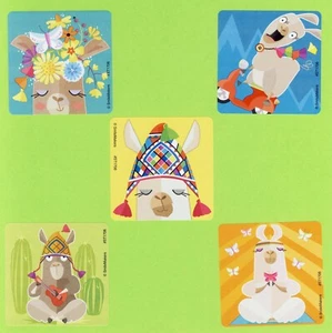 15 pegatinas grandes de llama viva - favores de fiesta - recompensas - Imagen 1 de 1