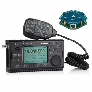 US Xiegu X5105 SSB CW AM FM RTTY PSK nadajnik-odbiornik + mikrofon głośnikowy PTT + karta CE19 - Zdjęcie 1 z 6