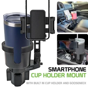 Phone Cup Holder Mount for Car – Universal Vehicle Cell Phone Mount Adjustable - Picture 1 of 9