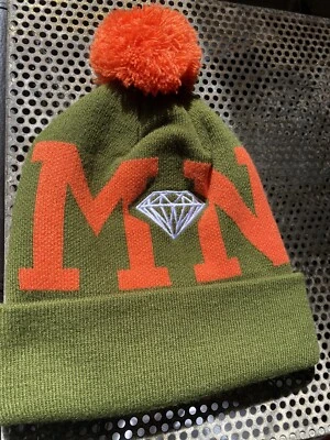 Новая красная и зеленая зимняя шапка с черепом Diamond Supply Co 9 дюймов - Изображение 1 из 4