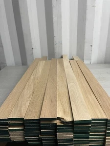 Oak TImber - Natural Wood- Offcuts - Hardwood 80 Pieces 48mm X 10mm X 600-750mm - Picture 1 of 6