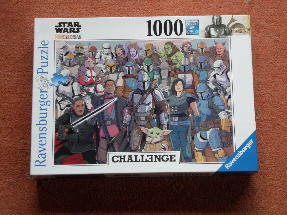 1000 PIEZAS ROMPECABEZAS 'STAR WARS-THE MANDALORIAN CHALLENGE' EN MUY BUENA CONDICIÓN Foto 1 de 1