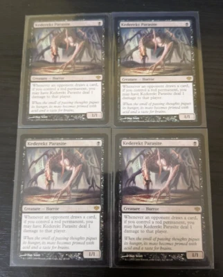 Magic The Gathering Conflux Kederekt Parasite Regular Card x4 - Image 1 of 2