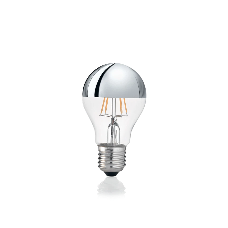 10 Lampadine E27 led 8 w goccia vetro cromo luce calda - Immagine 1 di 1