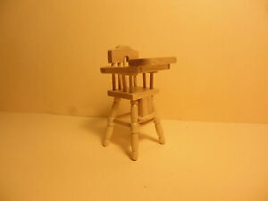 Quality 1:24 scale Dolls House Furniture High Chair NUR2