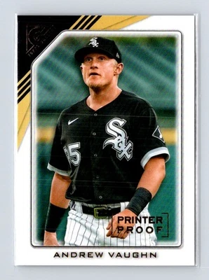 2022 Topps Gallery Printer Proof #63 Andrew Vaughn Chicago White Sox - Image 1 of 2