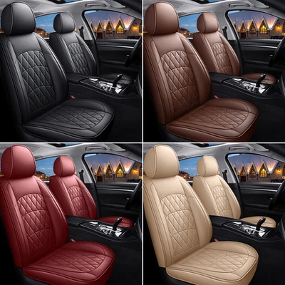Juego completo de funda de asiento de cuero PU para BMW X1 X2 X7 G07 E84 F38 U10 F25 E83 5 asientos Foto 1 de 4