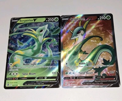 Serperior V  170/195 & 007/195 Swsh12: Silver Tempest Holofoils Pokémon TCG NM M - Image 1 of 4