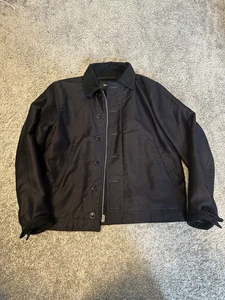 BUCK MASON JAPANESE INDIGO DRY WAXED CANVAS N1 DECK JACKET SMALL - Picture 1 of 2