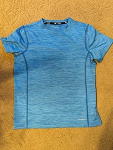 Camisa Tek Gear DryTek Niños Azul Manga Corta Talla L (14-16) - Imagen 1 de 4