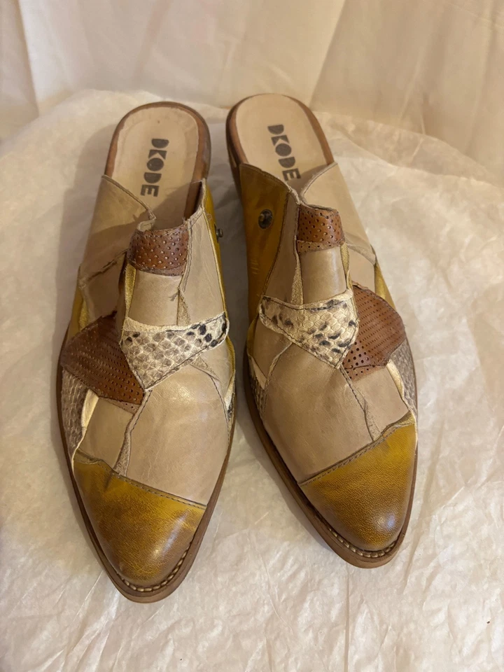 DKODE  sabots pointure 40 tons marrons beiges - Photo 1/4