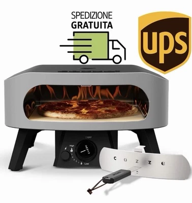COZZE Forno Pizza a Gas 13”– Gas 30 mbar | Pietra in cordierite inclusa | NUOVO✅ - Immagine 1 di 4