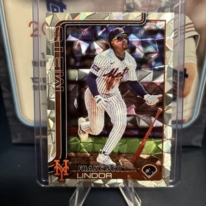 2025 Topps Series 1 - Francisco Lindor #350 Diamante Foil New York Mets - Picture 1 of 2