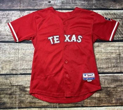 Texas Rangers #32 Josh Hamilton Majestic MLB Baseball Jersey Youth Boys Size XL - Image 1 of 4