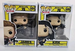 Metallica James + Kirk (72 Seasons) Funko Pop! Vinyl Figure #484 w/protector - Picture 1 of 13