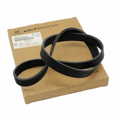 25212-2GGA1 Genuine V-Belt for 2015-2022 Hyundai Kia 2.0L 2.4L Various Models - Image 1 of 4