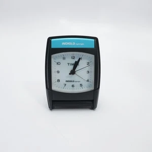 Timex Indiglo Blue Nightlight Folding Travel Alarm Clock Analog Tested Works - Picture 1 of 4