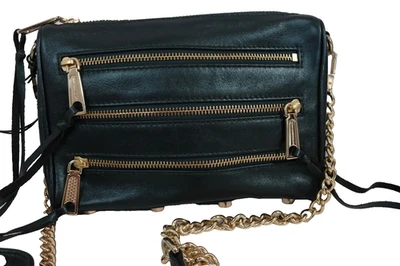 Bolso Bandolera Rebeccas Minkoff Cuero Verde Borla Pies Herrajes Dorados (38) Foto 1 de 4