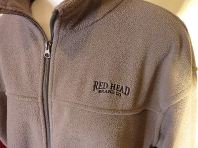 Men's Red Head Zip Up Fleece Jacket-Gray-sz L-Chest 48 - Image 1 of 4